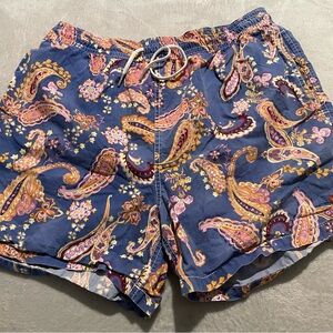 Polo Ralph Lauren Paisley Print Swim Shorts Mens Large Vintage 1990s
